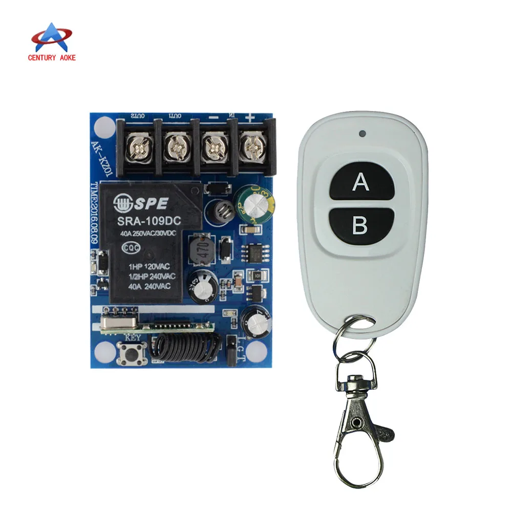 

DC12V 16V 22V 24V 30V 48V 40A High Load Remote Switch LED Lamp Motor Waterpump Power Remote ON OFF Car Truck LED Power ON OFF