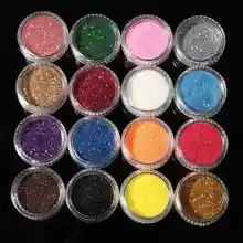 Hot Sale New 16 Mixed Colors Pigment Glitter Powder Mineral Spangle Eyeshadow Makeup 16pcs One Set Maquiagem