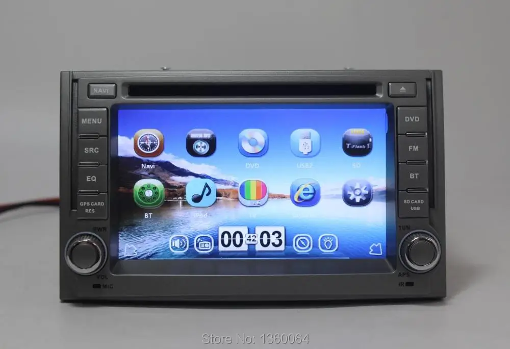 Sale 2 Din 6.2" Car DVD Player for Hyundai H1 Grand Starex with GPS Navigation Bluetooth Radio Head unit ATV USB/SD 3G host +Free map 8