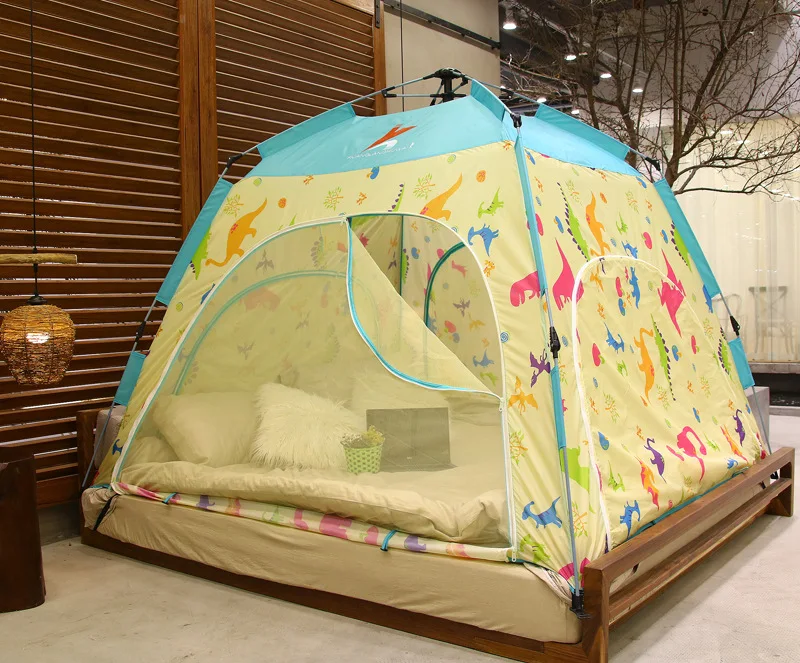 CZX-326 конфиденциальности Игровая палатка теплая палатка на кровать и уютного сна BedTent, 3-4 человека играют домашняя игровая палатка(Starlight
