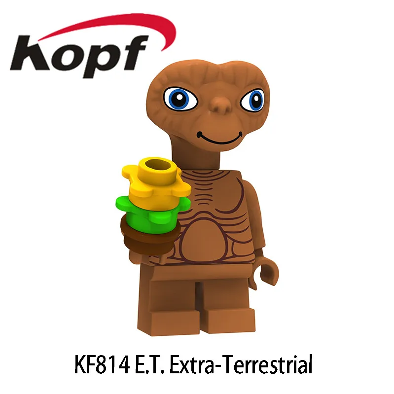 

KF814 Single Sale Buiding Blocks Science Fiction Movie E.T. the Extra-Terrestrial Stripe Gizmo Action Figure For Children Toys