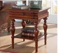 Amerikanischen sofa rand schränke wohnzimmer runde ecke ein paar runde couchtisch massivholz European handlauf schrank.-in Kaffeetische aus Möbel bei