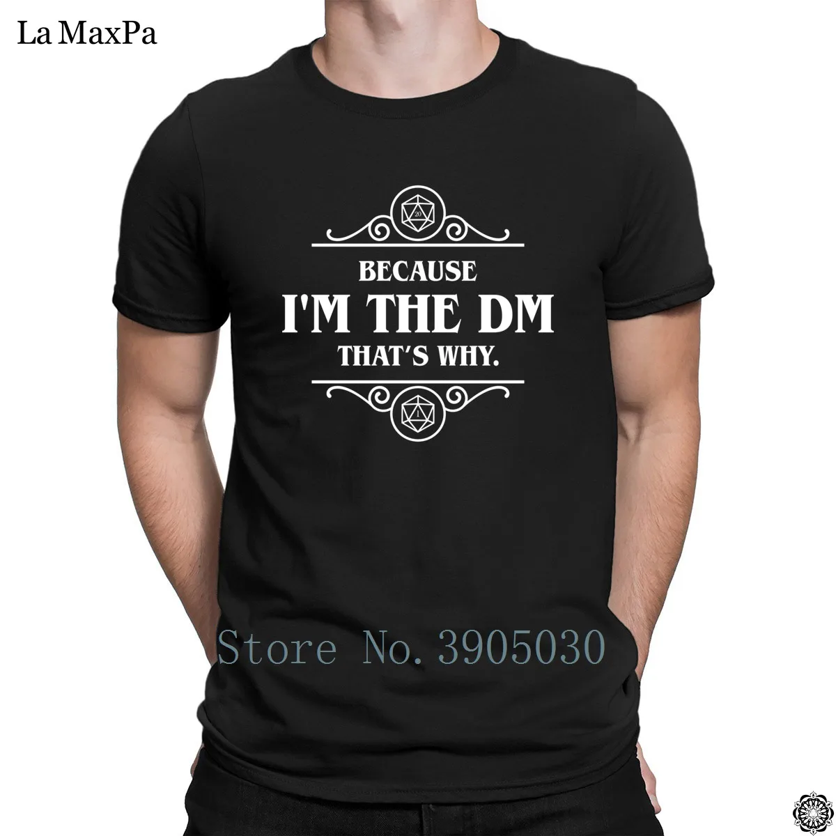 Awesome Homme футболка для мужчин Dnd потому что Im The Dm That почему подземелье мастер