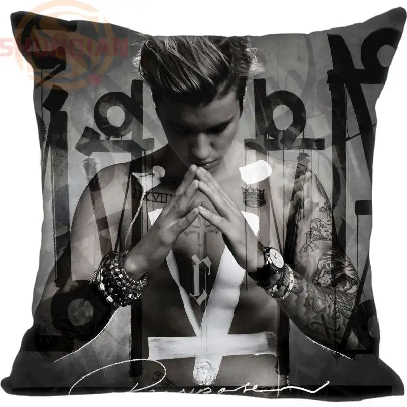 

Custom Pillowcase Justin Bieber Square Zippered Pillow Cover Or Print Your own image 20X20cm,35X35cm(one side)