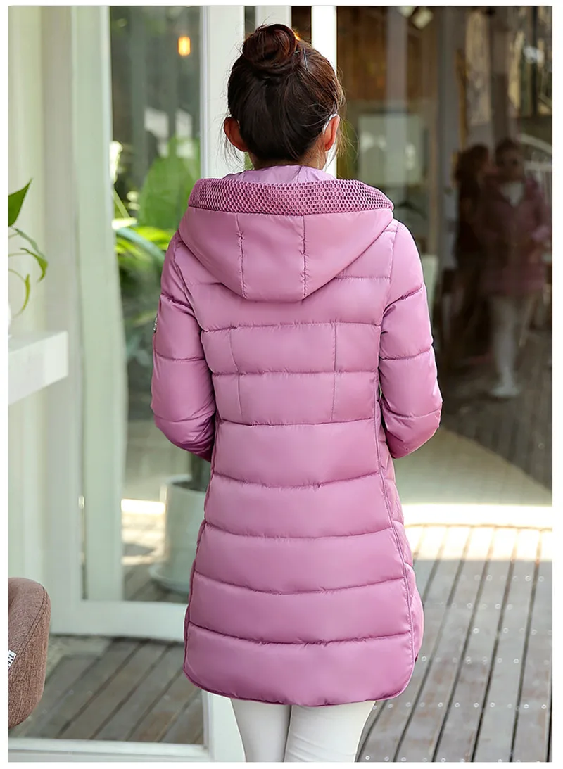 Зимние женские парки, плюс размер, XL-7XL, хлопковая куртка, с капюшоном, топы, женские, утолщенные, теплые пальто, тонкий длинный пуховик, хлопковая куртка s N325