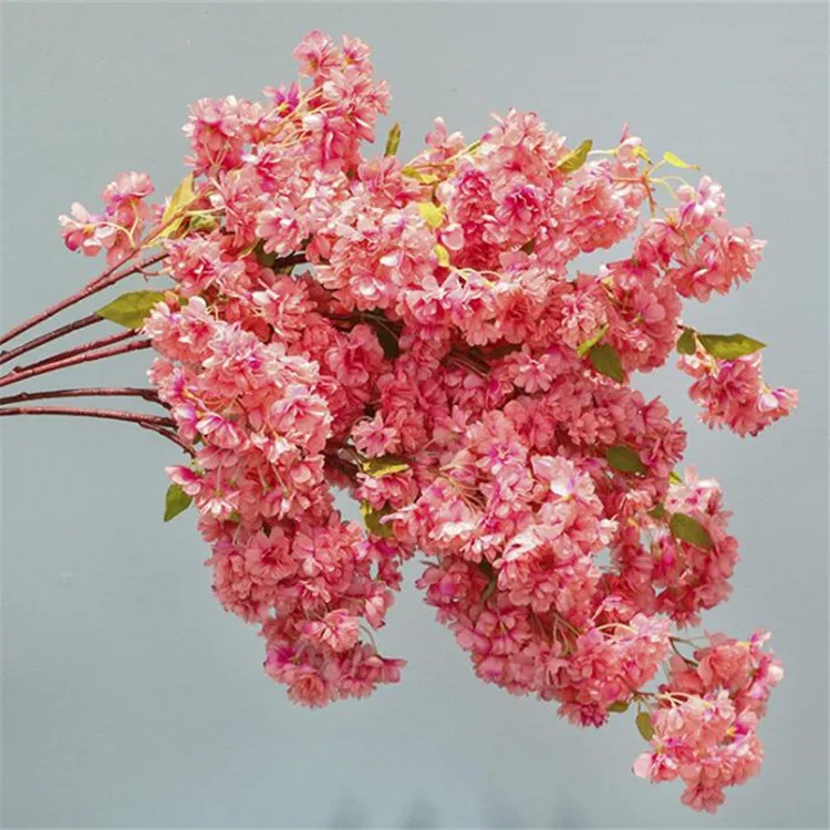 10 шт. поддельные длинные Стволовые цветы(4 стебля/шт) Имитация зашифровать вишни для дома Свадебные Декоративные искусственные цветы