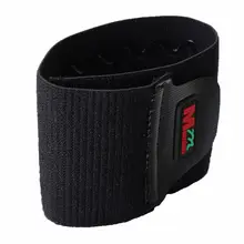 1 шт. Mumian спортивный эластичный растягивающийся браслет для поддержки запястья Регулируемый силиконовый ремешок с принтом черный