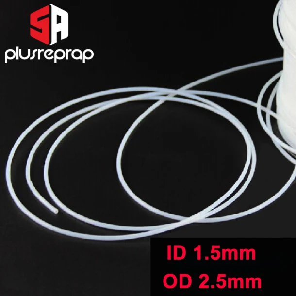 1Meter 1.5mm x 2.5mm-0.8mm x 1.2mm PTFE Tube For 3D Printer Parts