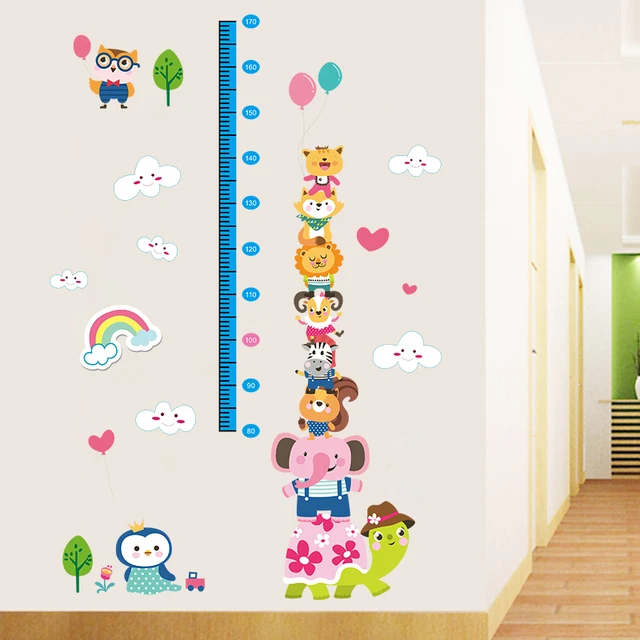 can remove children height wall stickers baby height feet stickers