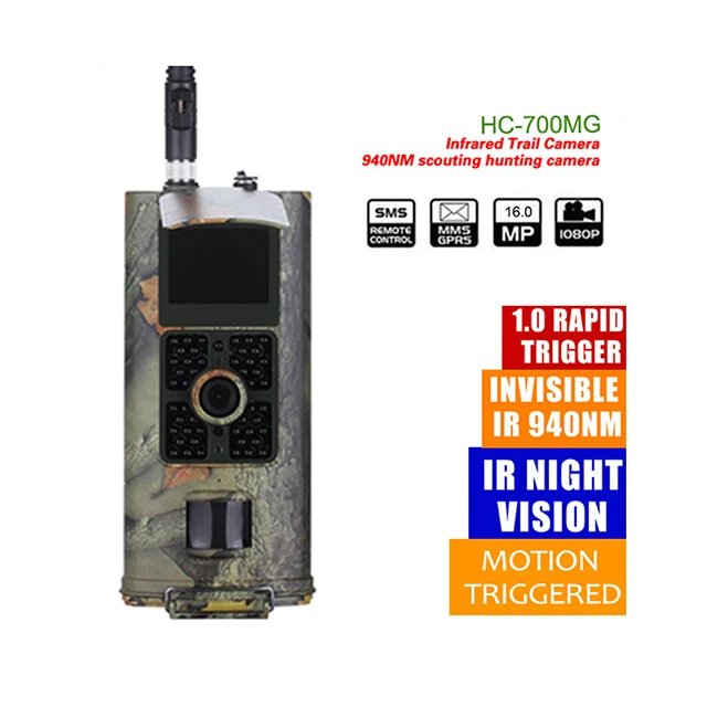 

Suntekcam Hunting Camera 3G MMS SMS Trail Cameras HC700G 16MP 1080P 120 Degrees PIR 940NM Infrared Wildlife Surveillance