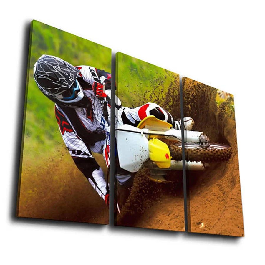 

3pcs/set,diamond painting cross stitch Motocross Wall Art Picture Home Decor,diamond embroidery mosaic Contemporary Artwork