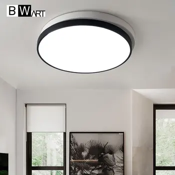 

Black White round Modern LED Ceiling light Creative modern led ceiling lamp fixture for living room bed room studio lighting