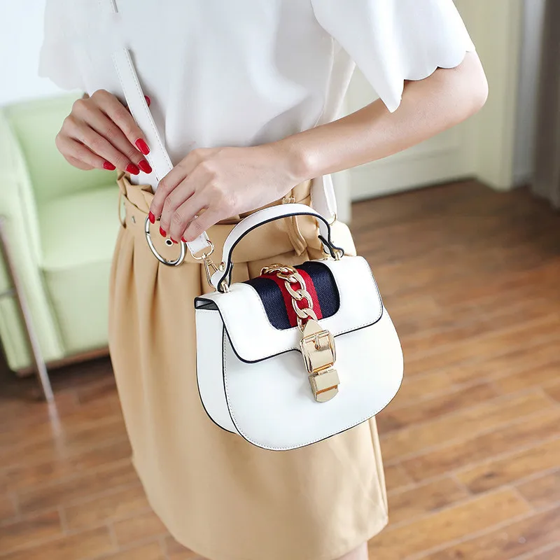 

women bag High Quality Luxury Handbags Women Bags Designer New Square Package Fashion Hit Color Ribbon Handbag Diagonal Handbag