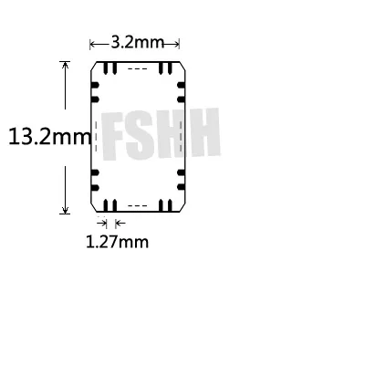 Fshh QFN32 к DIP32 Программист Адаптер wson32 udfn32 MLF32 IC Тесты разъем Размеры = 3.2 мм x 13.2 мм Булавки шаг = 1.27 мм