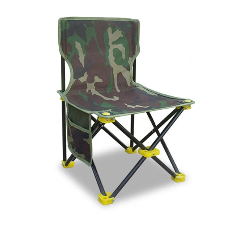 Рыболовное снаряжение для отдыха, рыболовное кресло, складное, четыре угла, переносное, рыболовное кресло, Маленький Стул - Цвет: Green