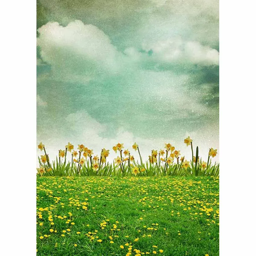 LIFE MAGIC BOX Photophone For Photos Green Grass Flowers Paris Party Backdrops | Электроника
