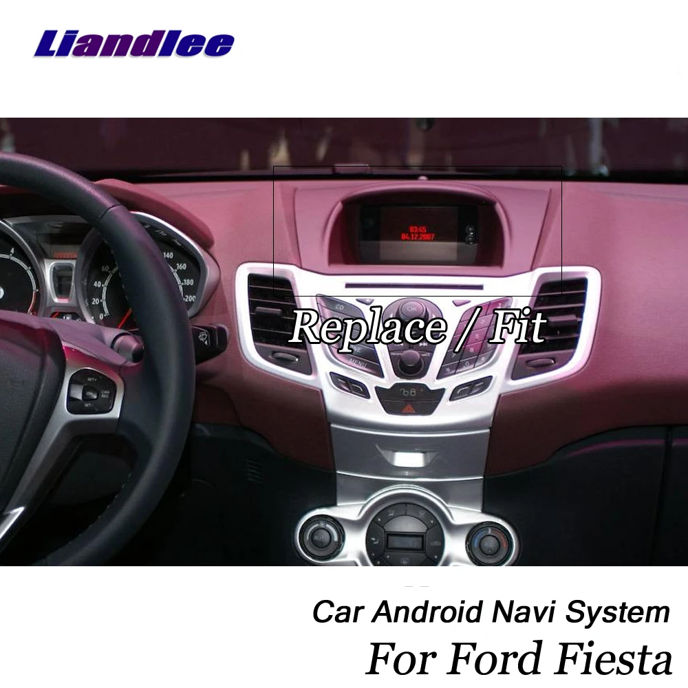 Liandlee coche Android Sistema de Ford Fiesta ST 2008 ~ 2019 Radio GPS Navi navegación de mapa Wifi BT Cámara Multimedia NO reproductor de DVD