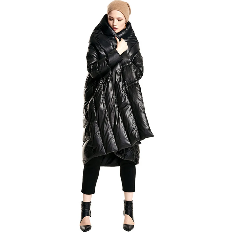 Bas Mode Europe xitao Bouton Pleine Vers Manteau Solide Black Zll1290 Manches Couleur red Nouveau Zll1290 Le Casual Asymétrique Épais Automne Femmes 2018 Couvert q4Tx5n4rS