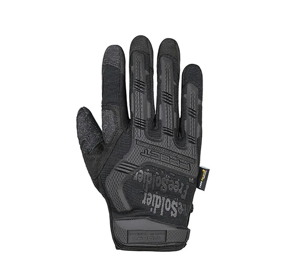 FREE SOLDIER Мужские тактичекие износостойкие и противоскользящие альпинистские перчатки для поездок Особенный нейлон - Цвет: full black