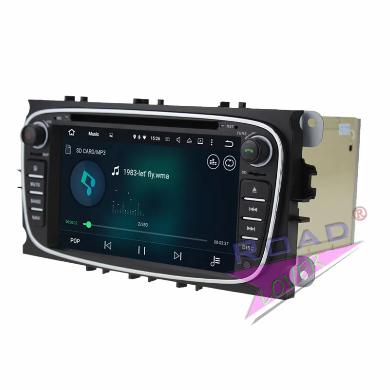 Wanобычный 2G+ 16 GB Android 7,1 четырехъядерный Автомобильный мультимедийный dvd-плеер радио для Ford Focus 2009-2010 Стерео gps навигационный головное устройство