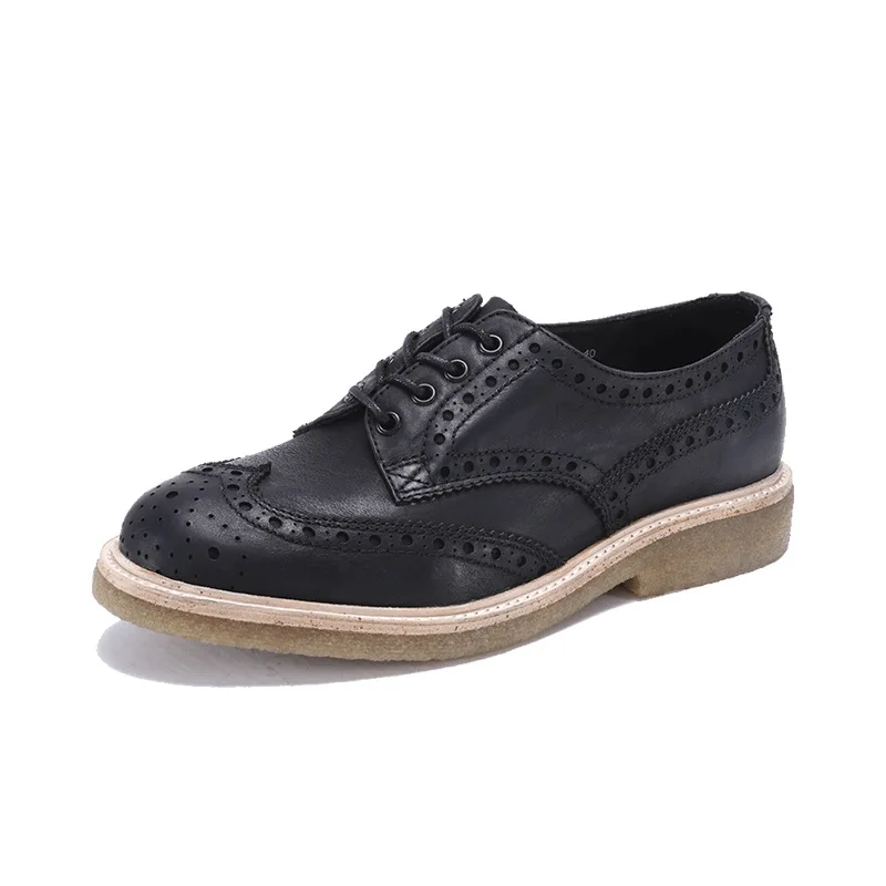 

British real leather carved business leisure shoes mens designer shoes men high quality formal shoes men cowhide spring autumn