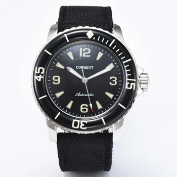 

45MM Mechanical Corgeut watch men clock casual sport relogio masculino green luminous automatic wristwatch luxury top brand
