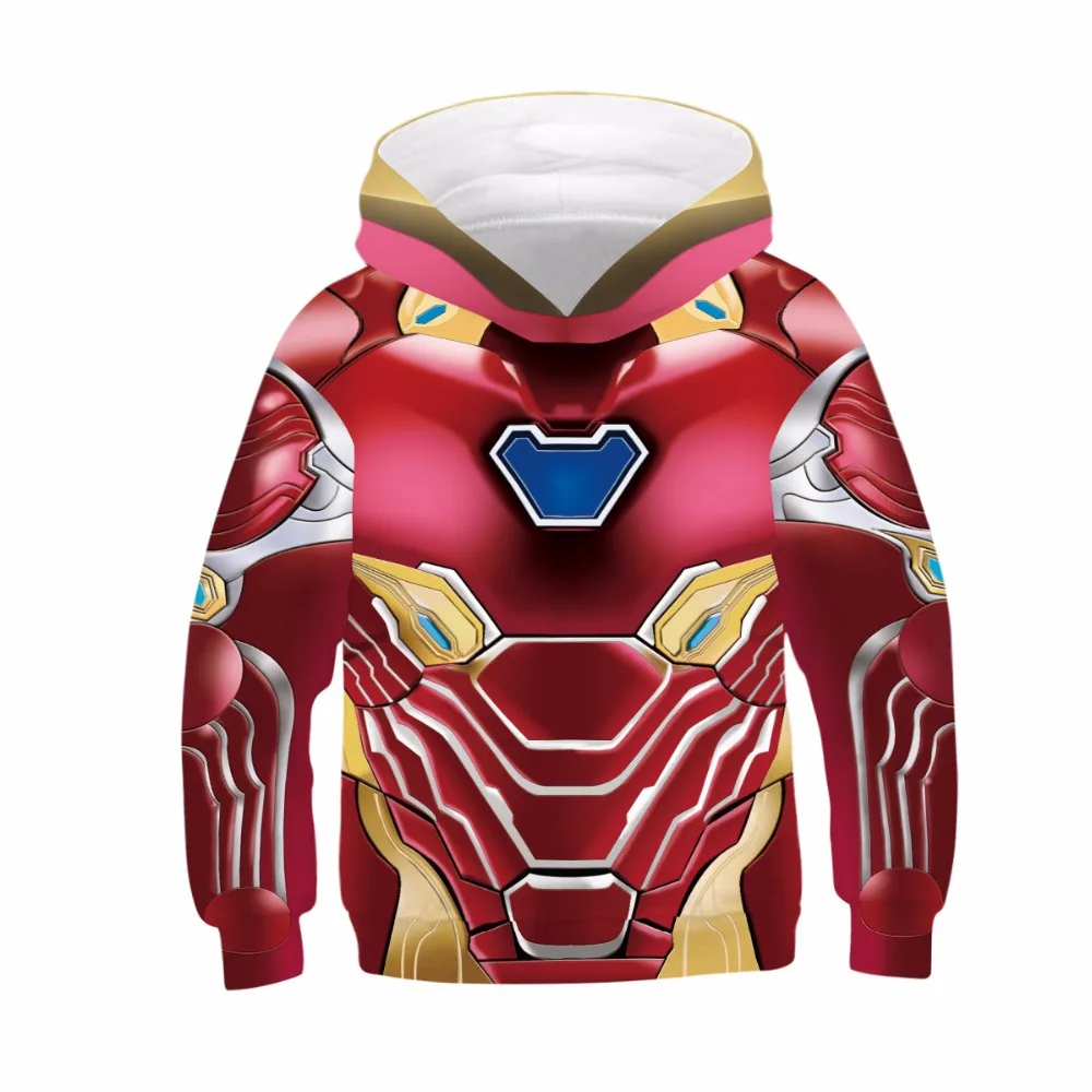  Boys Girls Hoodies Sweatshirts The Avengers Endgame 3D Print Marvel Superhero Captain America Iron 