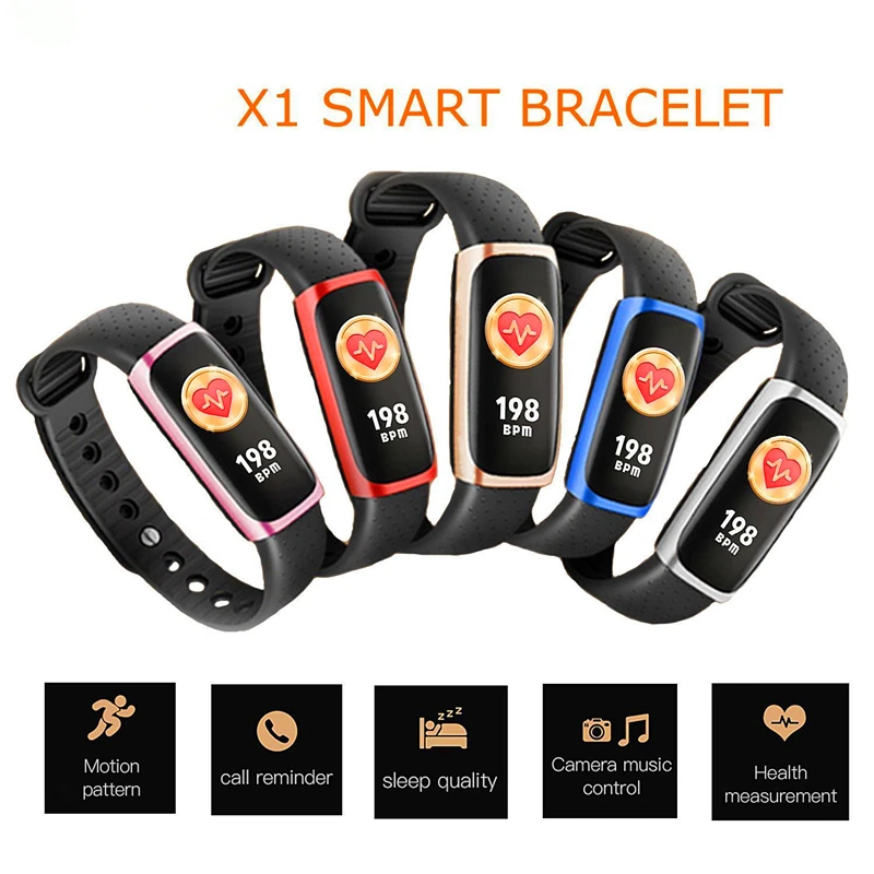 Timethinker Smart Band IP68 Waterproof Call SMS Bracelet Heart Rate Monitor Pedometer Sleep Fitness Tracker SportWristband | Электроника