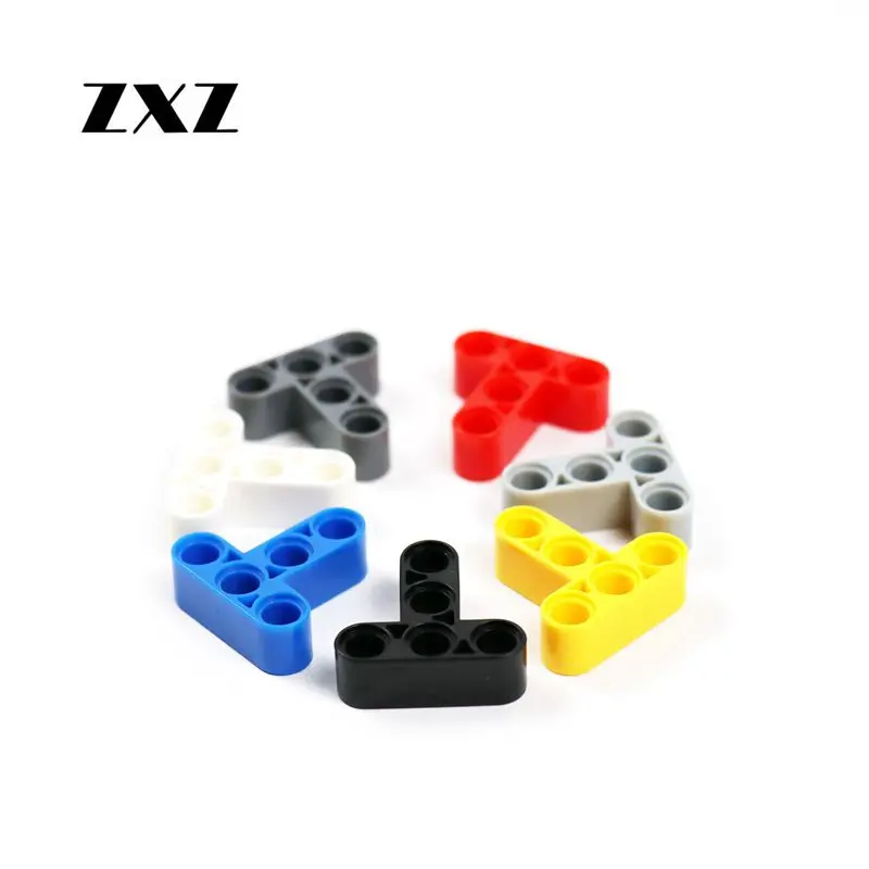 

50PCS Plastic Building Blocks Technic Liftarm Model 3+2 T Shape Compatible Legoes Technic Parts 60484 Toys for Children Building