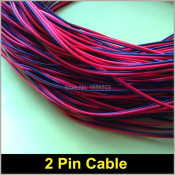 

100 meters Electrical Wire Tinned Copper 2 Pin AWG 22 insulated PVC Extension LED Strip Cable Wire Excellent Quality