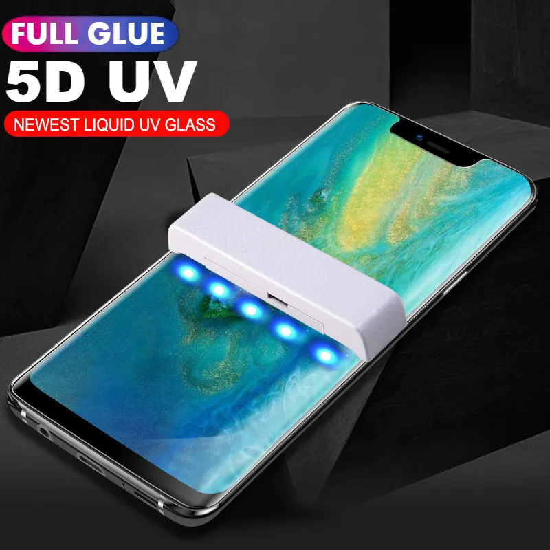 

Full Cover UV Tempered Glass for Huawei Mate20 Lite Pro Screen Protector For Huawei P20 P30 Lite Pro Transparent Protective Film
