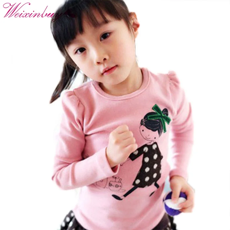 

Newest Baby Girl Tops Shirt Kids Child Toddler Soft Cotton Fall T-Shirt Tee