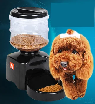 

LARGE 5.5L Automatic Program Digital Display Pet Cat Dog Feeder Food Bowl Dispenser Watering Supplies