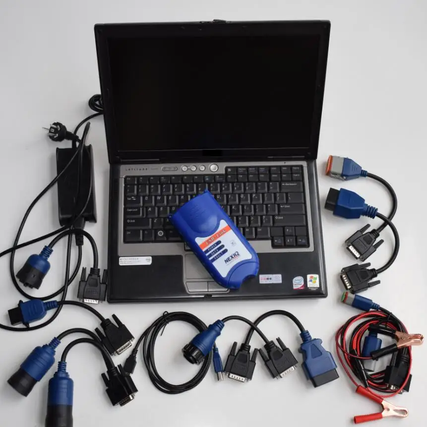 

NEXIQ 125032 USB Link with Nexiq Software for Nexiq USB Link Diesel Heavy Truck Scanner with All Installers with D630 Laptop 4g