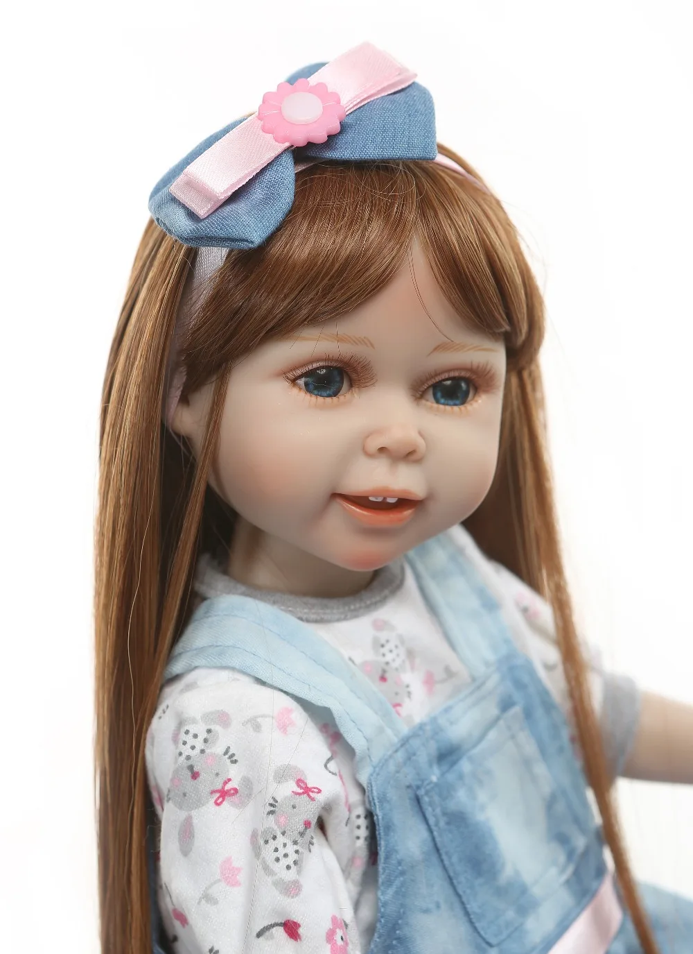 NPK Bebes Reborn Dolls de Silicone Girl Body 45 см полностью виниловые очаровательные игрушки для девочек boneca Baby Bebe Doll лучшие подарки игрушки