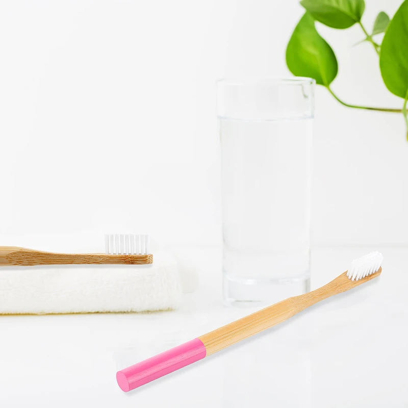 Прямая поставка экологичный натуральный бамбуковый уголь зубная щетка с мягкой щетиной низкоуглеродистой деревянной ручкой портативная зубочистка щетка