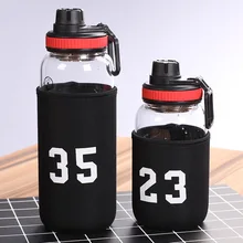 RUIDA 600 мл 1000 мл большая емкость стеклянная Женская чашка для воды Студенческая пара модные бутылки креативные питьевые очки ST111