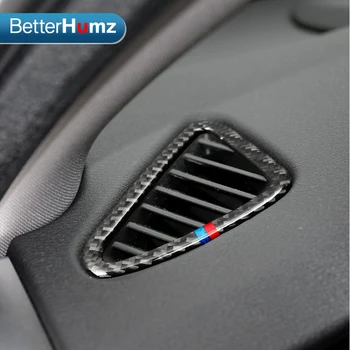 

Car Styling For bmw f15 Carbon Fiber Car AC Outlet Trim Refit Air Outlet Frame Decoration Stickers X5 2014-2017 Car Accessories
