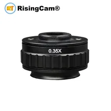 Аутентичный 0.35X Фокус регулируемый микроскоп C крепление адаптер для amscope Тип Тринокулярный Стерео микроскоп