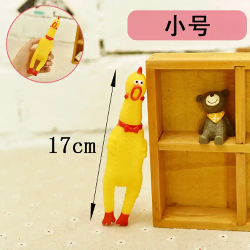 Zocdou noise makers pequeno 17cm grito frango chook galinha galo ruído som chamada galo corvo alarme festa de aniversário presente