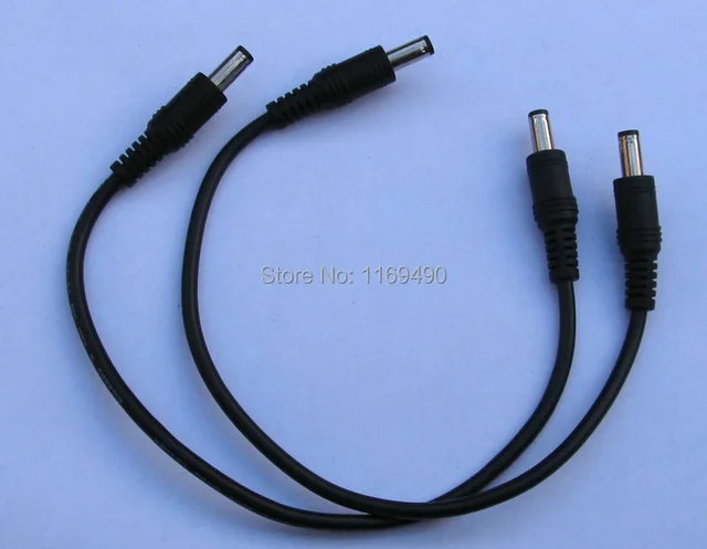 Free Shipping 10pcs Straight Dc 5 5x2 5mm To 2 Double Male 10pcs Straight Dc 5 5x2 5mm To 2 Double