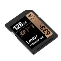 כרטיס sd מקורי Lexar כרטיס SD 128GB 633x SDXC כרטיסי קארט SD 128 כרטיס זיכרון מקצועי של GB 95MB / מחלקה 10 עבור מצלמת SLR דיגיטלית / מצלמה HD (5)