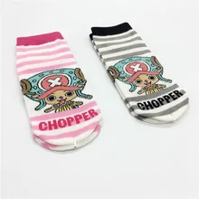 One piece Аниме косплей носки Тони чоппе модные Забавные милые полосатые женские носки летние удобные дышащие хлопковые короткие носки