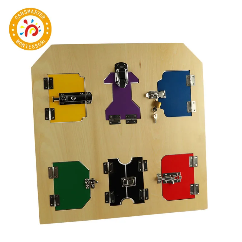  Baby Toy Montessori Material Lock Exercises Box Teaching Aids For Training Children Ability Early E