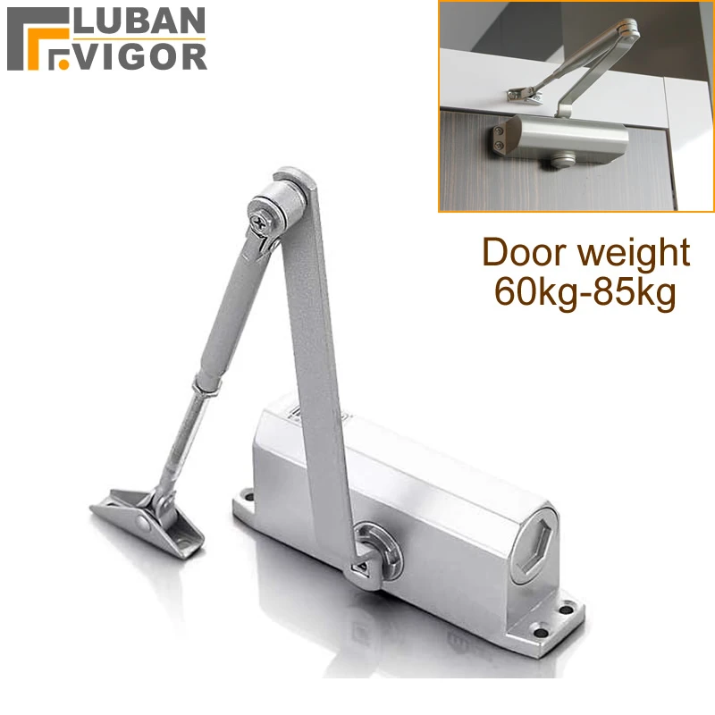45-65kg Left and Right Domestic and Commercial Doors. Spring Door Closer Automatic Adjustable Flame Retardant Hydraulic Buffer Positioning Spring for Doors 600-1200mm Width 45-65kg Left and Right Domestic and Commercial Doors. Spring Door Closer Automatic Adjustable Flame Retardant Hydraulic Buffer Positioning Spring for Doors 600-1200mm Width