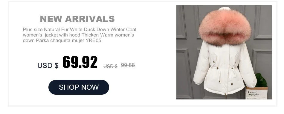 Модная зимняя куртка с меховым воротником, женский свободный короткий пуховик, куртка на белом утином пуху, Толстая теплая парка casaco для женщин YRF08