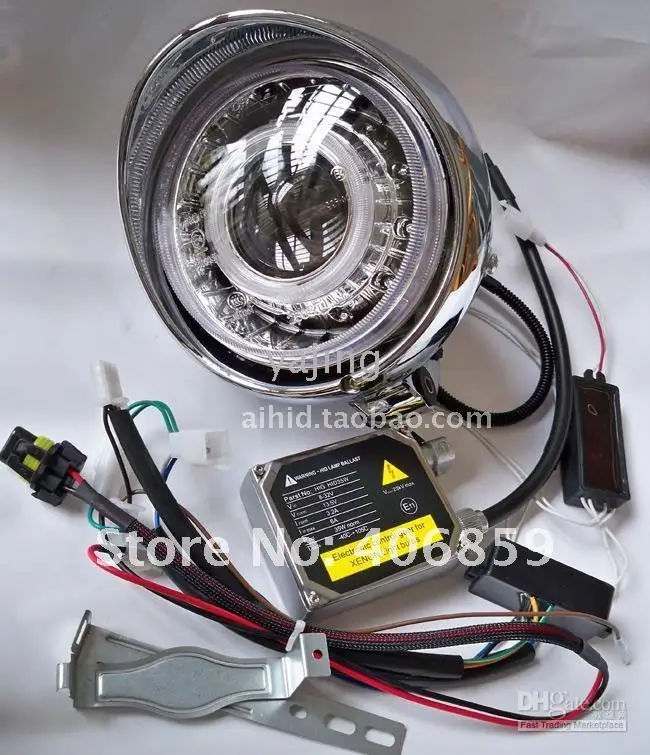 Wholesale Motorcycle headlight assembly Kits with Bi Xenon HID