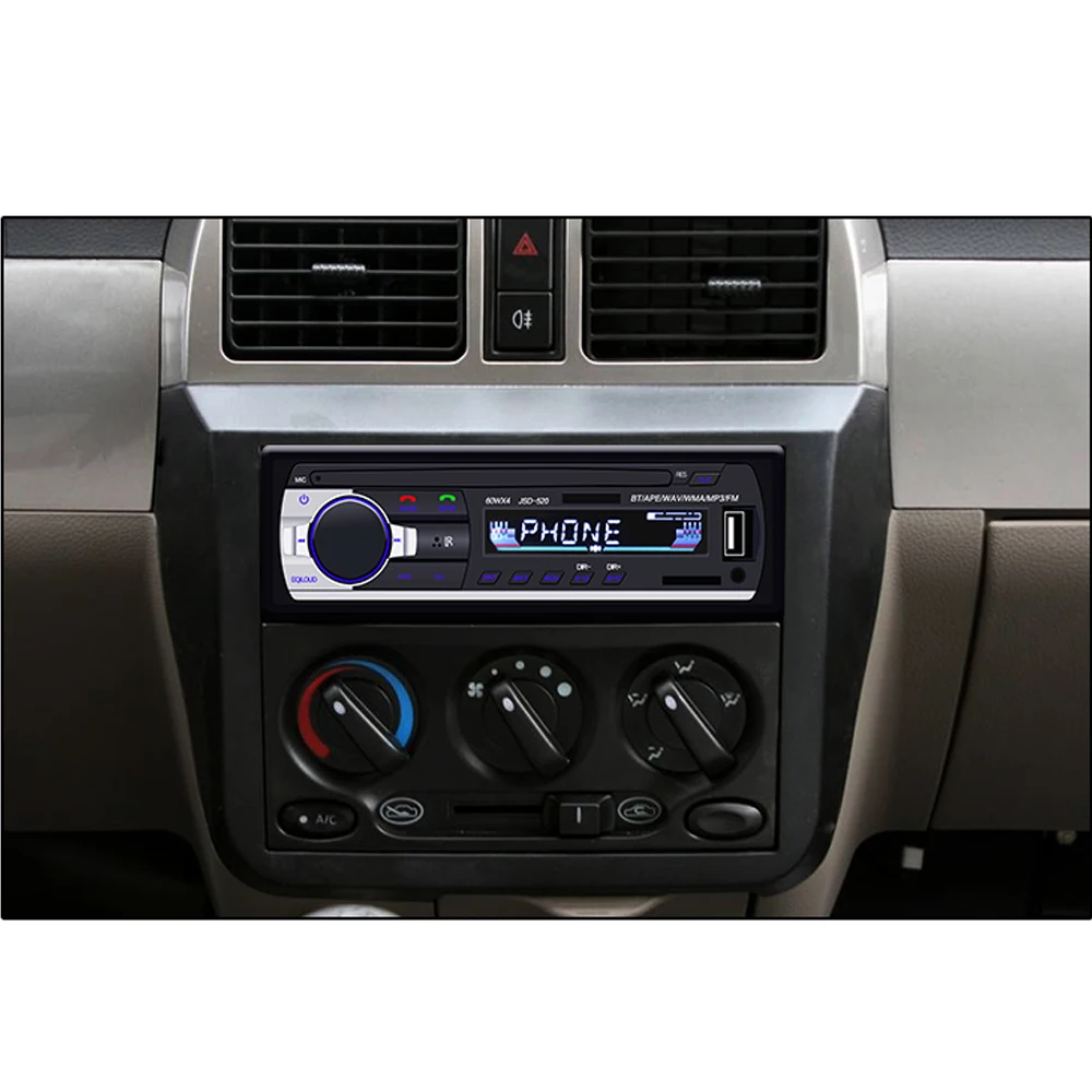 Podofo 1DIN In-Dash автомагнитолы стерео дистанционное управление цифровой Bluetooth аудио музыка стерео 12 В Автомагнитола Mp3 плеер USB/SD/AUX-IN