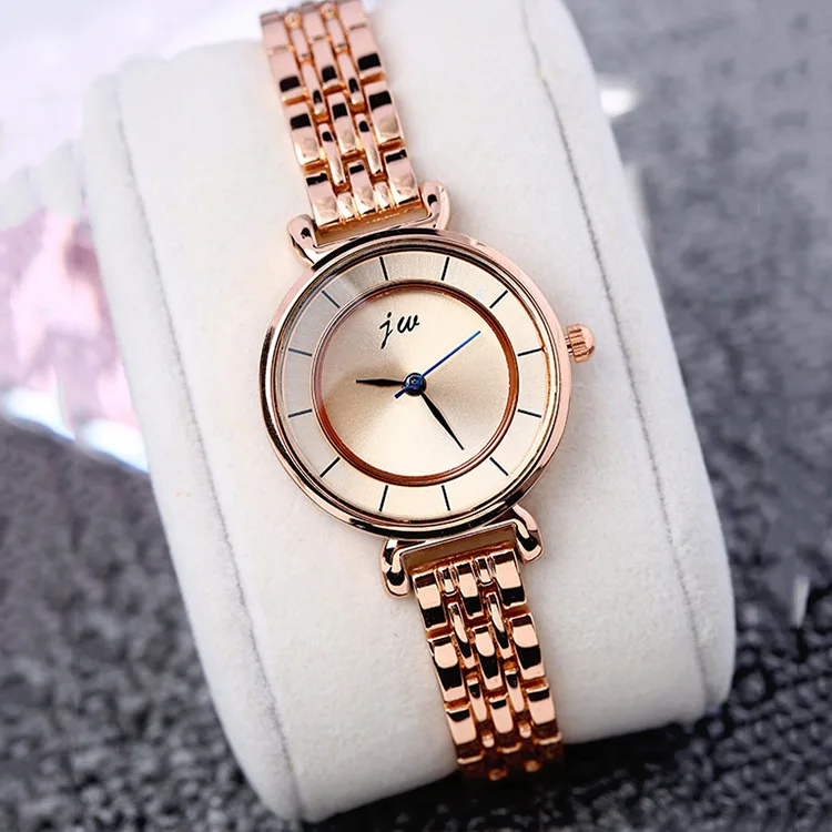 Известный бренд JW браслет наручные часы Для женщин роскошные золотые повседневные из нержавеющей стали аналоговые Наручные часы для женщин нарядные кварцевые часы