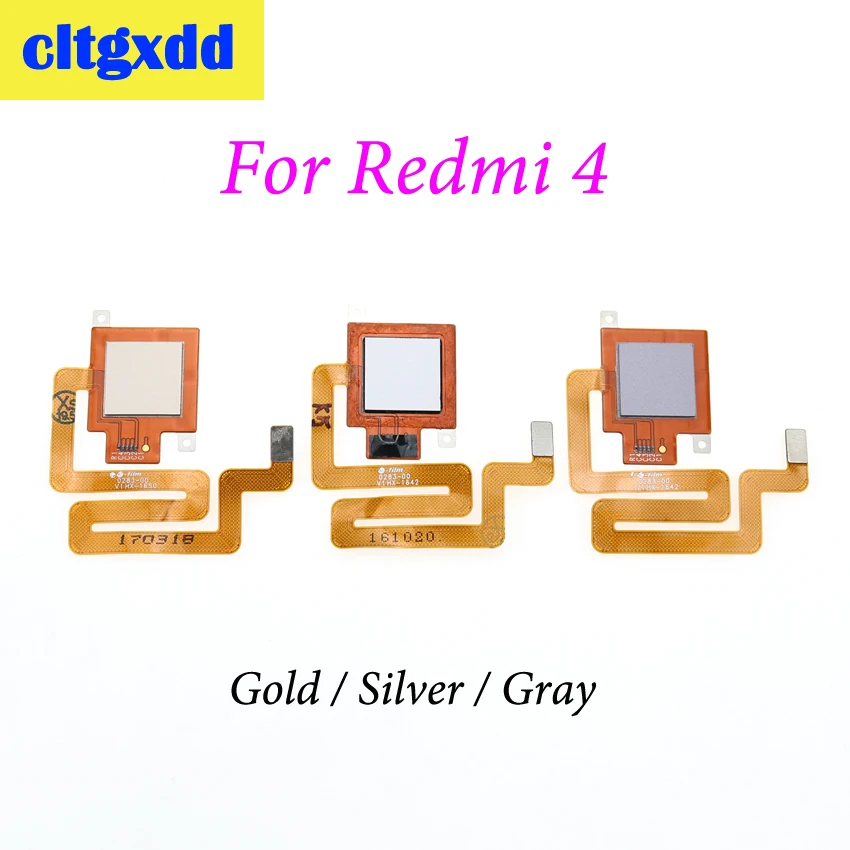 

cltgxdd Touch ID Fingerprint Sensor Scanner Flex Cable For Xiaomi Redmi 4 2G/16G Back Home Return Button Key Replace Parts